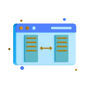 Blue screen with yellow arrow pointing unknown direction